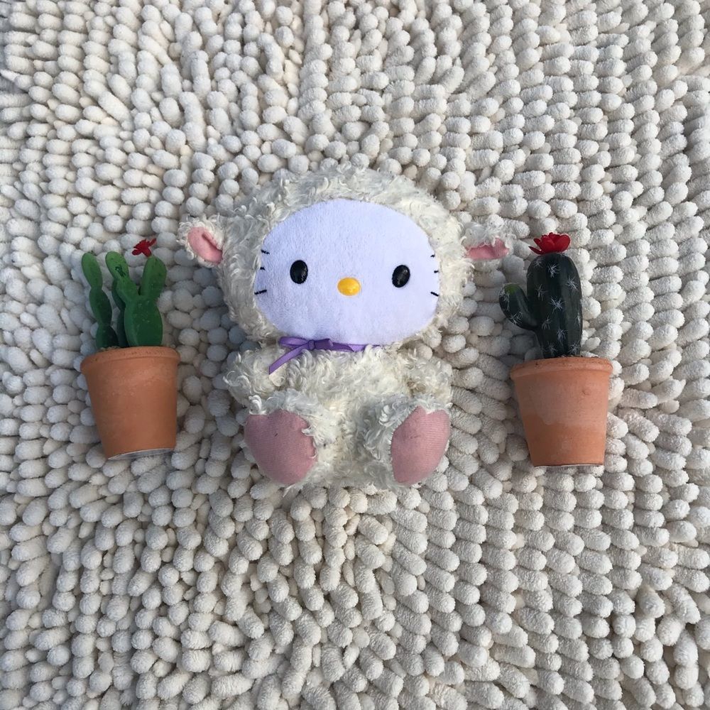 Hello kitty sheep suit plush